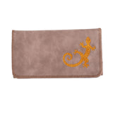 King Size Gecko Embroidered Tobacco Pouch