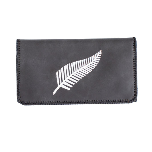 King Size New Zealand Fern Embroidered Tobacco Pouch