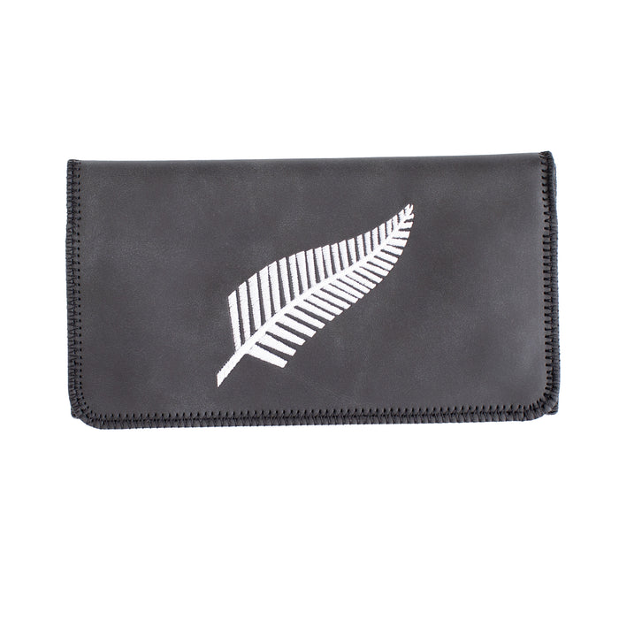 King Size New Zealand Fern Embroidered Tobacco Pouch