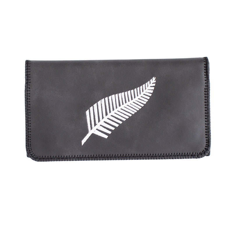 King Size New Zealand Fern Embroidered Tobacco Pouch