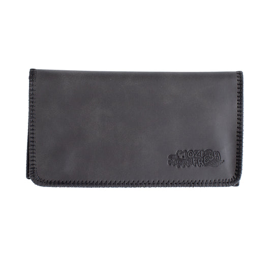 King Size Plain Black Tobacco Pouch