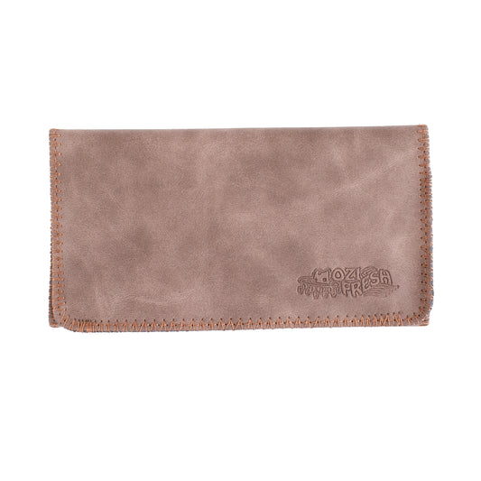 King Size Plain Brown Tobacco Pouch