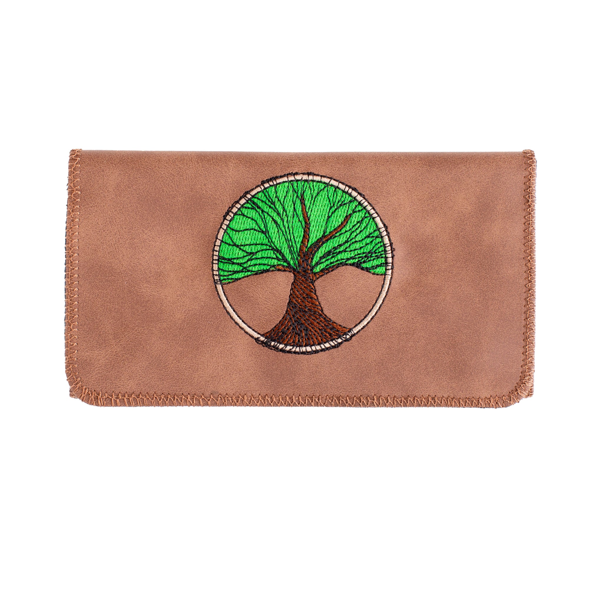 King Size Tree Of Life Embroidered Tobacco Pouch