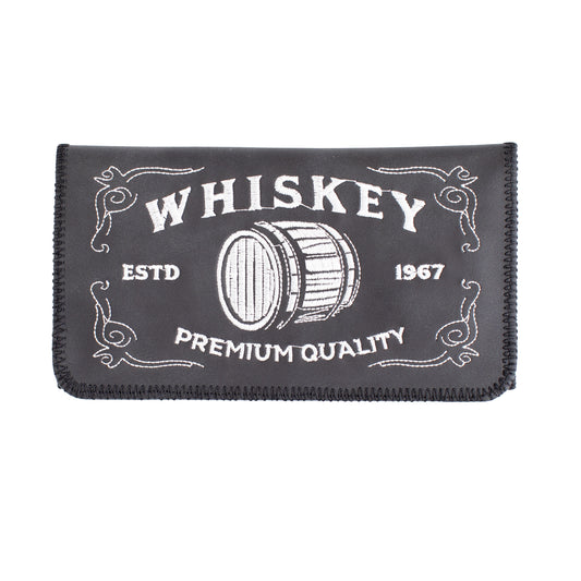 King Size Whisky Embroidered Tobacco Pouch