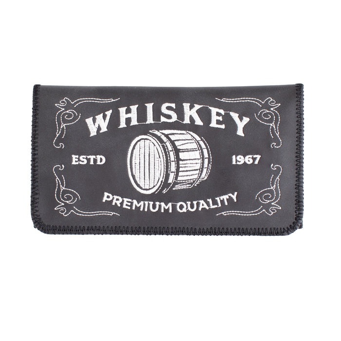 King Size Whisky Embroidered Tobacco Pouch
