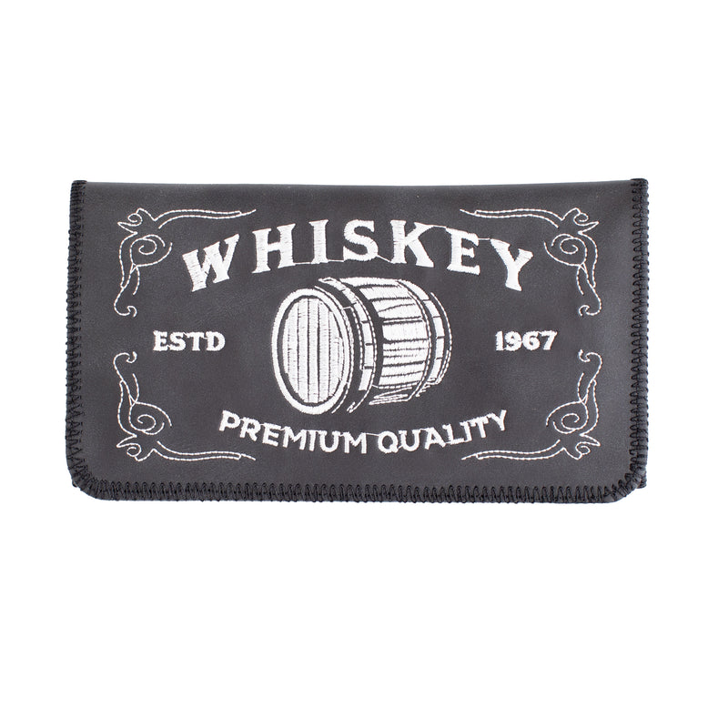 King Size Whisky Embroidered Tobacco Pouch