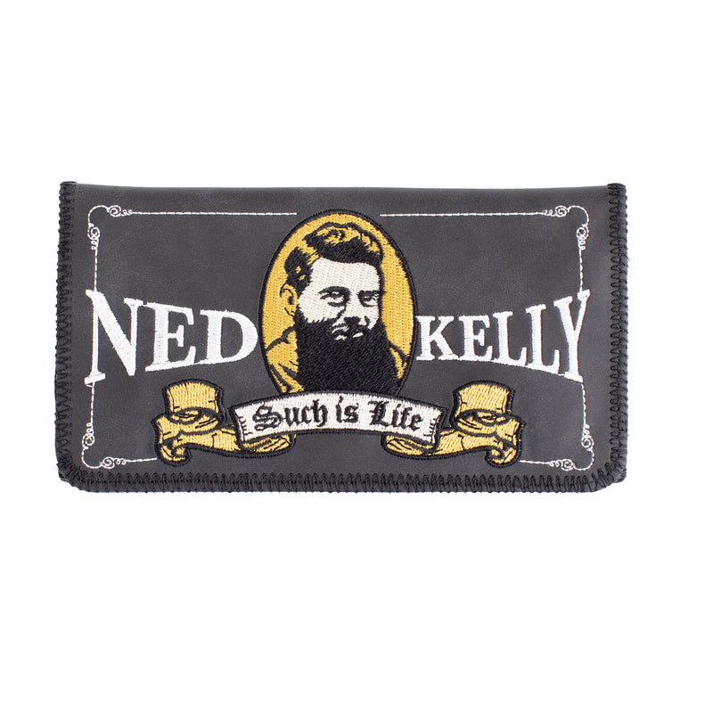 King Size Ned Kelly Embroidered Tobacco Pouch