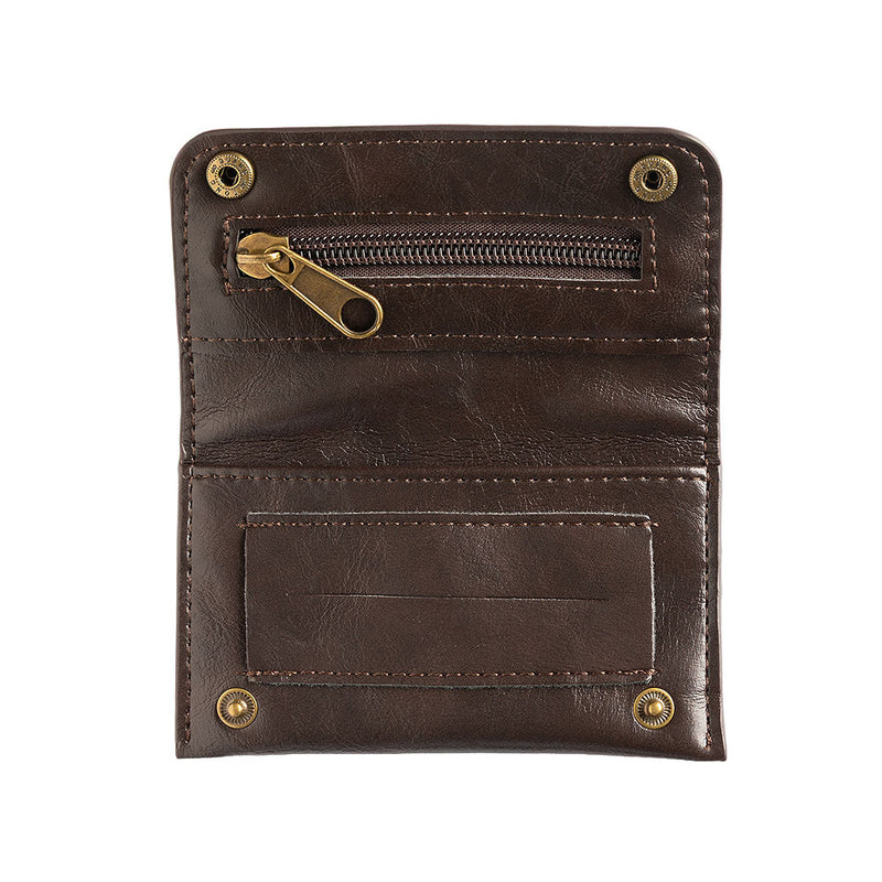 Mini Size Plain Brown Tobacco Pouch