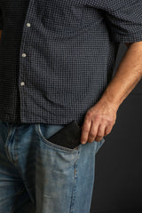 Standard Size Plain Black Tobacco Pouch