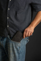 King Size Plain Black Tobacco Pouch