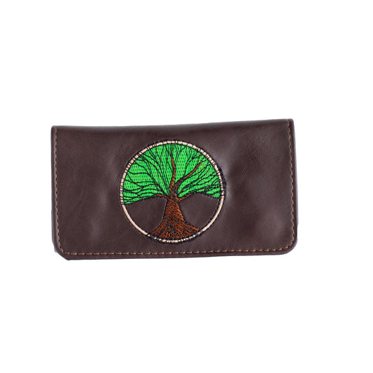 Standard Size Tree Of Life Embroidered Tobacco Pouch