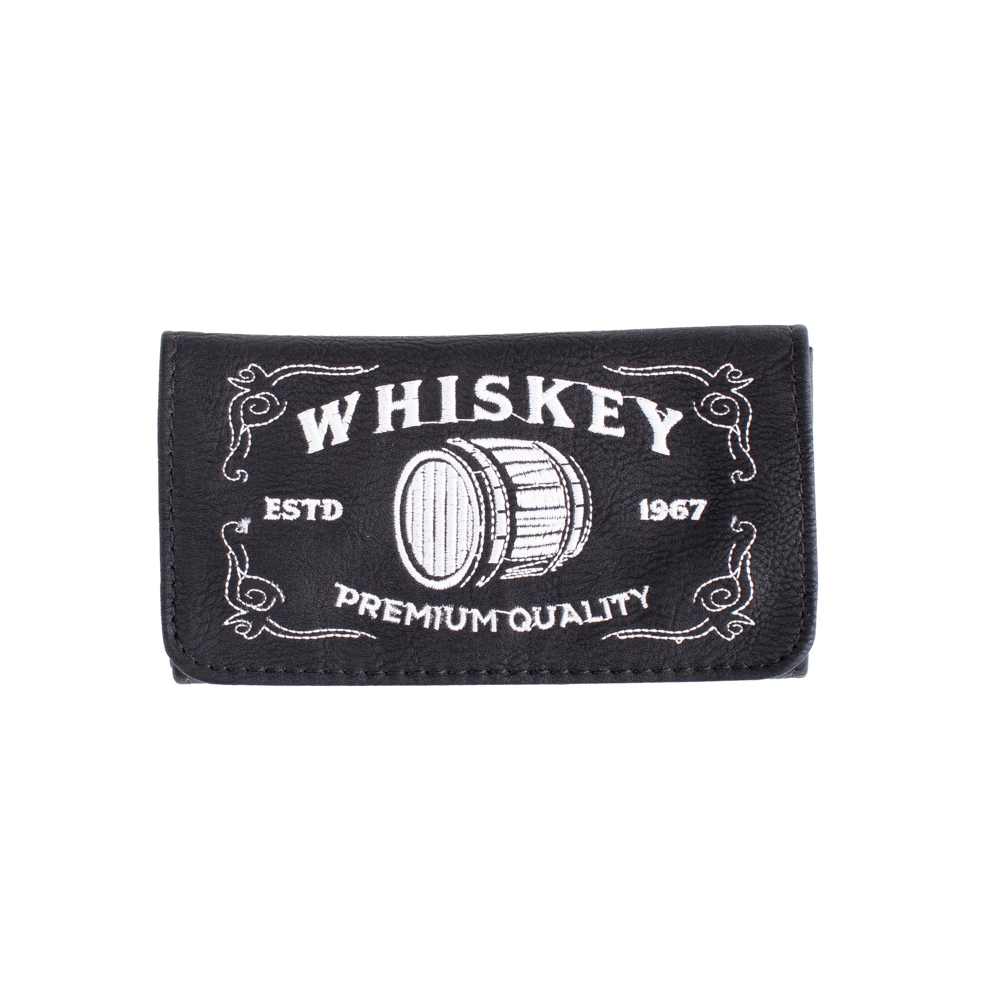Standard Size Whisky Embroidered Tobacco Pouch